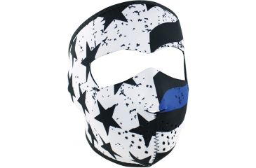 Image of Zan Headgear Full Mask, Neoprene, Thin Blue Line Full Mask, WNFM119