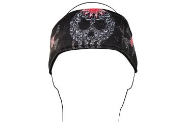 Image of Zan Headgear Headband, Filagree Skull HB674