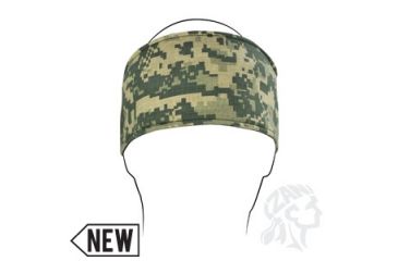 Image of Zan Headgear Headband with Fleece, Cotton, U.S. Army, Digital ACU Camo HBF169ACU