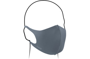 Image of Zan Headgear Lightweight Face Masks, Gray, 2-Pack, FMLW287