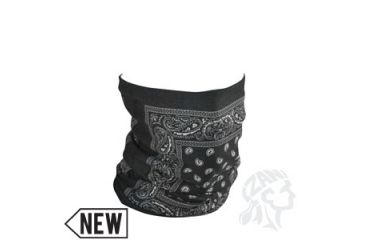 Image of Zan Headgear Motley Tube, Fleece Lined, Black Paisley TF101
