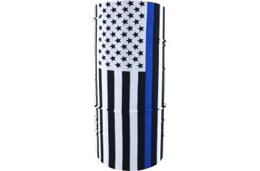 Image of Zan Headgear Motley Tube, Polyester, Thin Blue Line Motley Tube, T159