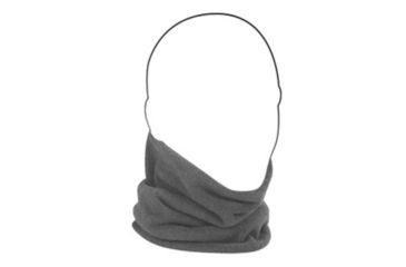 Image of Zan Headgear Neck Gaiter, Microfleece, Charcoal Grey &amp; High-Vis Lime WFMFN001HV