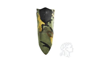 Image of Zan Headgear Neodanna Mask, ZAN Cotton-Neoprene, Woodland Camo WNEOLOGO2