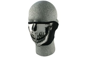 Image of Zan Headgear Neoprene Half Mask, Skull Face, WNFM002H