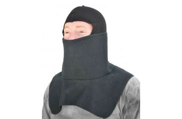 Image of Zan Headgear Balaclava Spandex Crown Black Fleece WB114S