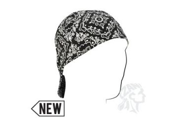 Image of Zan Headgear Welders Cap, Cotton, Black Paisley, Size 7.0 CPW101S