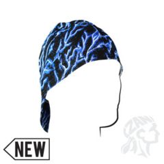 Image of Zan Headgear Welders Cap, Cotton, Blue Lightning, Size 7.0 CPW226S