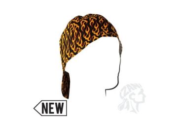 Image of Zan Headgear Welders Cap, Cotton, Flames, Size 7.0 CPW460S