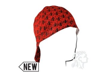 Image of Zan Headgear Welders Cap, Cotton, Skull Pattern, Size 7.25 CPW596M