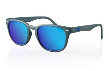 Image of Zanheadgear NVS Sunglass,Matte Gunmetal Frame,Smoked Cyan Mirror Lense, Gunmetal, One Size Fits Most EZNV04