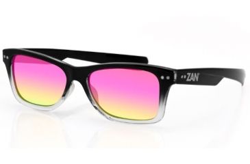 Image of Zanheadgear Trendster Sunglass,Black Gradient Frame,Smoked Purple Mirror Lense, Black, One Size Fits Most EZTN01