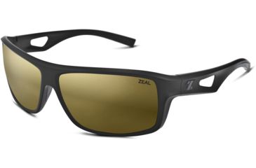 Image of Zeal Optics Range Sunglasses - Black Frame,Polarized Copper Gold Mirror Lens 10894