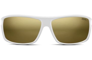 Image of Zeal Optics Range Sunglasses - White Frame,Polarized Copper Gold Mirror Lens 10893