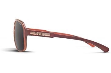 Image of Zeal Optics Sawyer Mens Sunglasses, Carmel Gloss Frame and Polarized Dark Grey Lens 10417