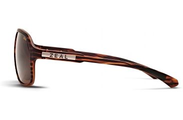 Image of Zeal Optics Sawyer Mens Sunglasses, Matte Wood Grain Frame and Polarized Copper Lens 10418