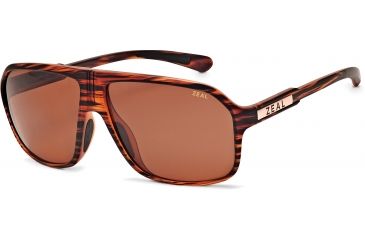 Image of Zeal Optics Sawyer Mens Sunglasses, Matte Wood Grain Frame and Polarized Copper Lens 10418
