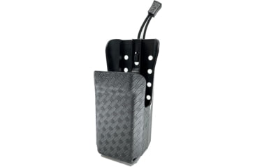 Image of Zero9 Holsters Portable Radio Case for Viking/Kenwood VP8000 w/ Extended Batteries, Basketweave Black, Molle-Loks, Z9S-Z9-5036-BW-MLK
