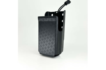 Image of Zero9 Portable Radio Case Holster, P150/400/500 w/ext Batt, Tek-Lok, Plain Black, Z9-5022-BLK-TEK
