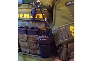 Image of Zero9 Portable Radio Case Holster, VP6000 L2 & L3 Batteries, Tek-Lok, Plain Black, Z9-5023-BLK-TEK