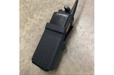 Image of Zero9 Portable Radio Case Holster, VP6000 L2 & L3 Batteries, Tek-Lok, Plain Black, Z9-5023-BLK-TEK