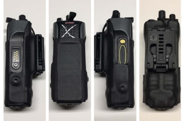 Image of Zero9 Portable Radio Case Holster, XG-25/XG-75/P7300, Tek-Lok, Plain Black, Z9-5008-BLK-TEK