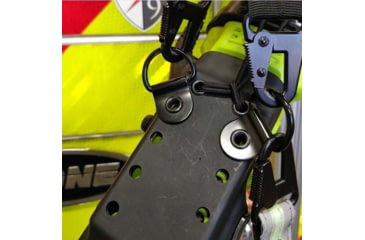 Image of Zero9 Portable Radio Case Holster, XG-25/XG-75/P7300, Tek-Lok, Plain Black, Z9-5008-BLK-TEK