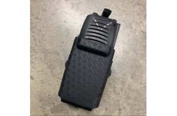 Image of Zero9 Portable Radio Case Holster, XG-25/XG-75/P7300, Tek-Lok, Plain Black, Z9-5008-BLK-TEK