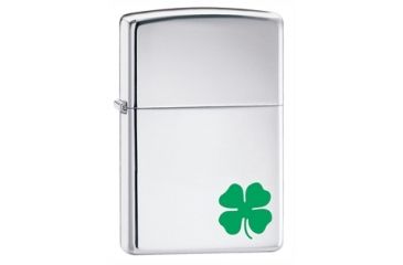 Image of Zippo A Bit O Luck Classic Style Lighter, High Polish Chrome 24007
