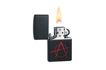 Image of Zippo Anarchy Classic Style Lighter, Black Matte 20842