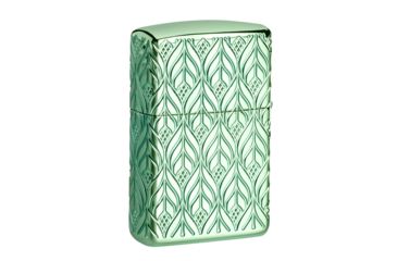 Image of Zippo Armor High Polish Elegant Dragon Lighter w/ Click, Green, One Size, 49054