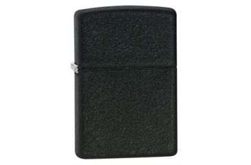 Image of Zippo Black Crackle Classic Style Lighter w/out Zippo Logo 236
