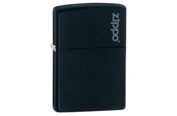 Image of Zippo Classic Style Lighter w/ Zippo Logo, Black Matte 218ZL