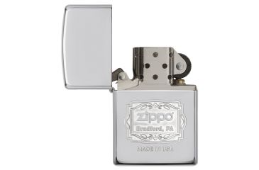 Image of Zippo Bradford, PA High Polish Chrome Pocket Lighter, 29521