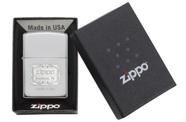 Image of Zippo Bradford, PA High Polish Chrome Pocket Lighter, 29521