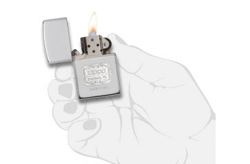 Image of Zippo Bradford, PA High Polish Chrome Pocket Lighter, 29521