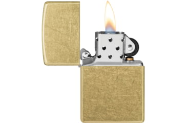 Image of Zippo Classic Lighter Street Brass