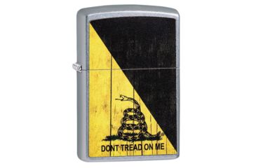 Image of Zippo Dont Tread on Me Street Chrome Pocket Lighter 29842
