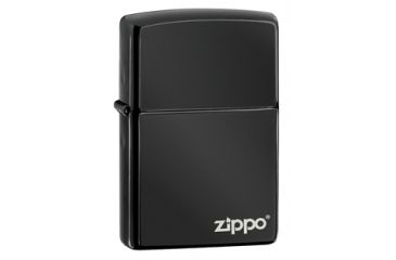 Image of Zippo Classic Style Lighter w/ Zippo Logo, Ebony 24756ZL