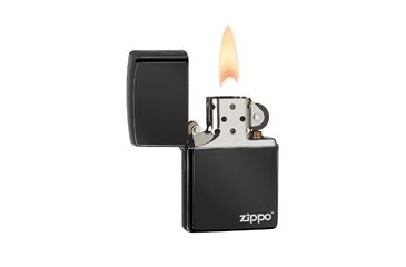 Image of Zippo Classic Style Lighter w/ Zippo Logo, Ebony 24756ZL