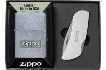 Image of Zippo Lighter and Knife Set, 1.44 x 2.25, 49391