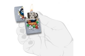 Image of Zippo Lucky Tattoo Pocket Lighter, 29604