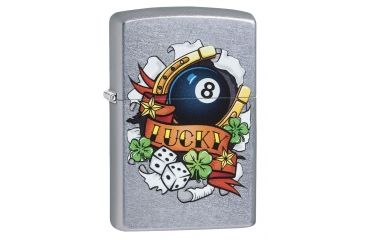 Image of Zippo Lucky Tattoo Pocket Lighter, 29604