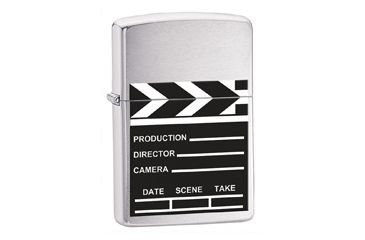 Image of Zippo Movie Take, Brushed Chrome Classic Style Lighter 28064