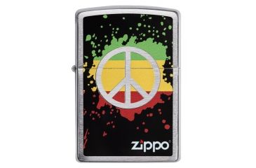 Image of Zippo Peace Sign Pocket lighter, 29606