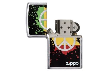 Image of Zippo Peace Sign Pocket lighter, 29606