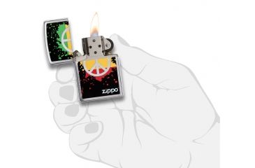 Image of Zippo Peace Sign Pocket lighter, 29606
