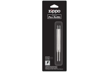Image of Zippo Black Ballpoint Refill, Black, 2 Pack 41128