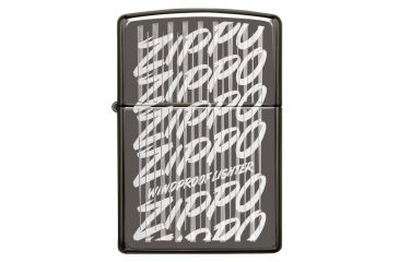 Image of Zippo Script Black Ice Pocket Lighter, 29631