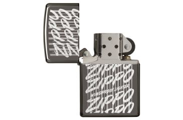 Image of Zippo Script Black Ice Pocket Lighter, 29631